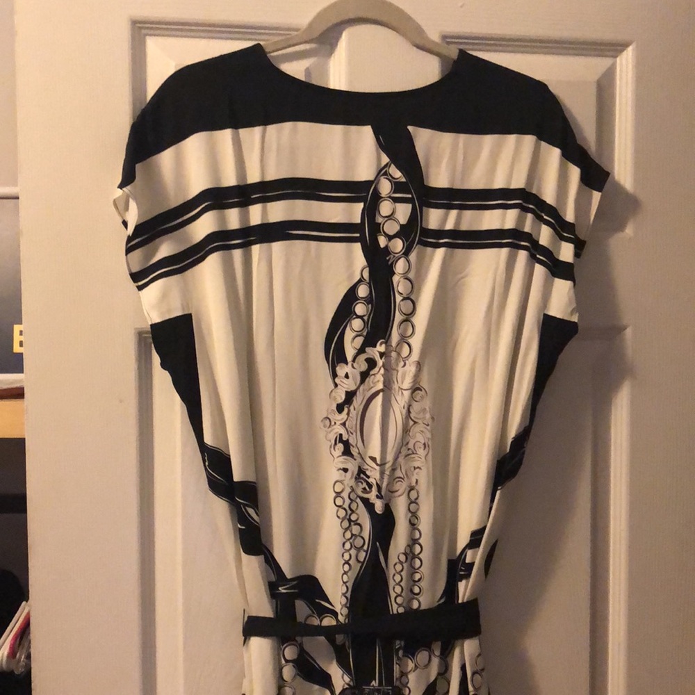 Reiss Black and White Maxi Dress - Picture 8 of 8